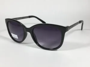 Tommy Hilfiger Olivia Square Sunglasses Shiny Black and Gunmetal Gray Frame Gray Gradient Lens OLIVIA WP OL269