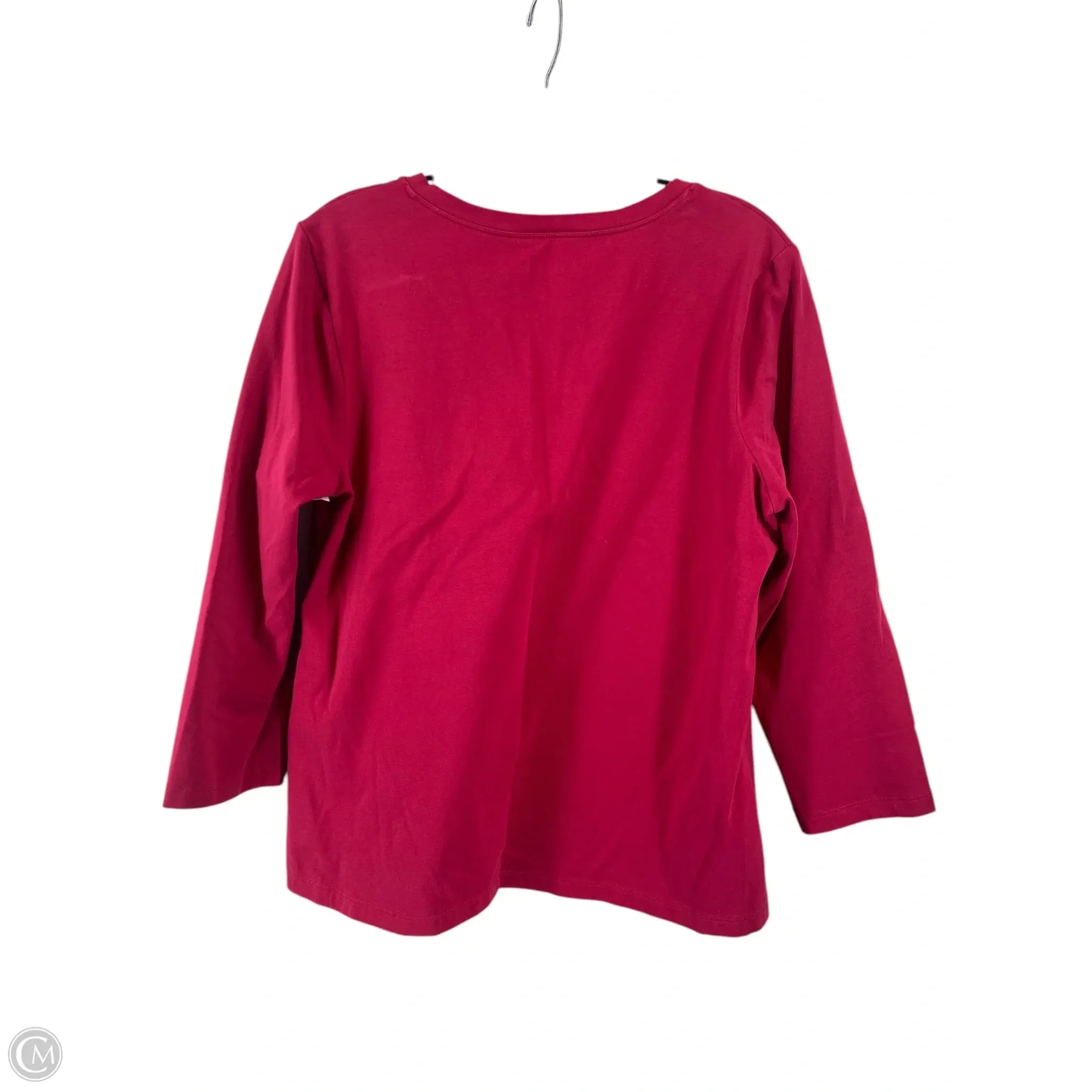 Top Long Sleeve Basic By Chicos In Pink, Size: 2