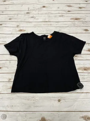 Top Short Sleeve Basic By Ana In Black, Size: L