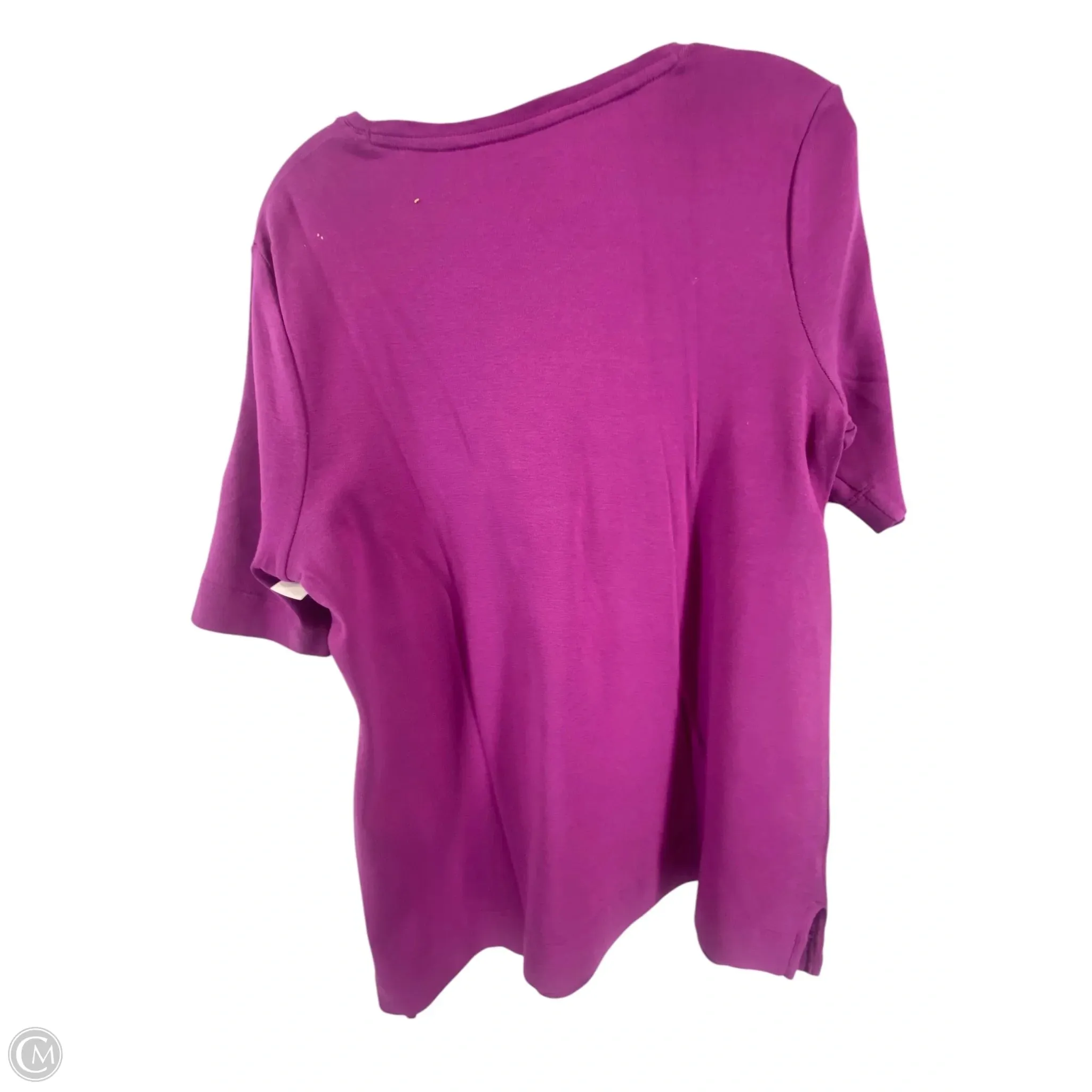 Top Short Sleeve By Chicos In Purple, Size: 2