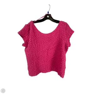 Top Short Sleeve By Maeve In Pink, Size: L