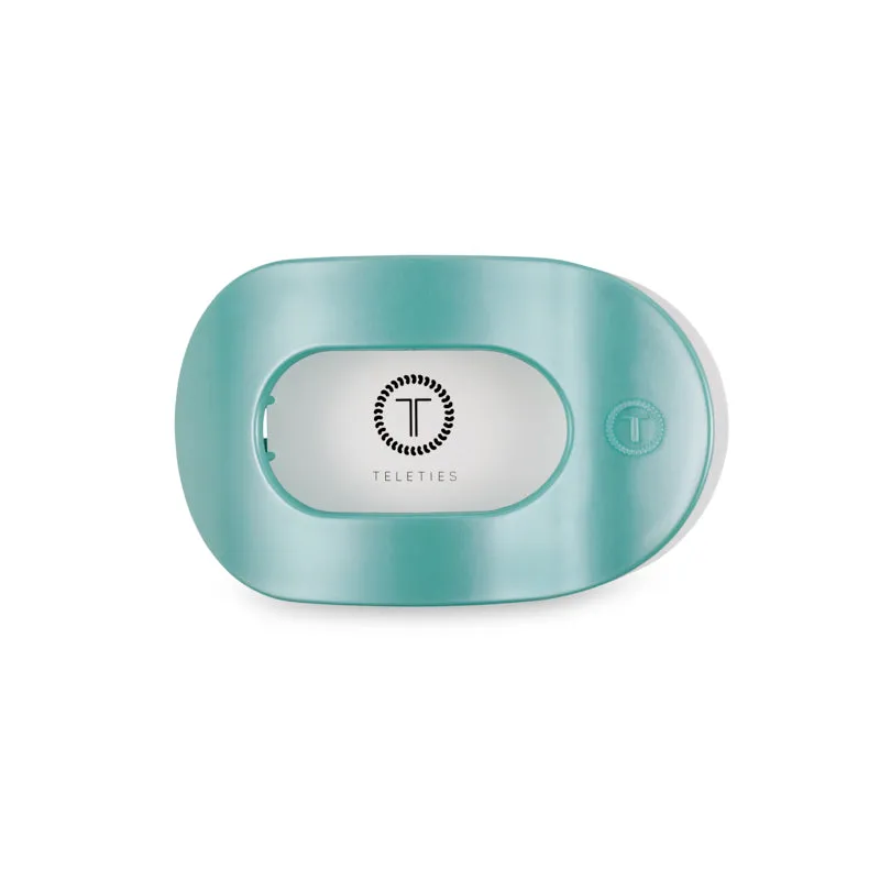 Totally Turquoise Medium Flat Oval Hair Clip