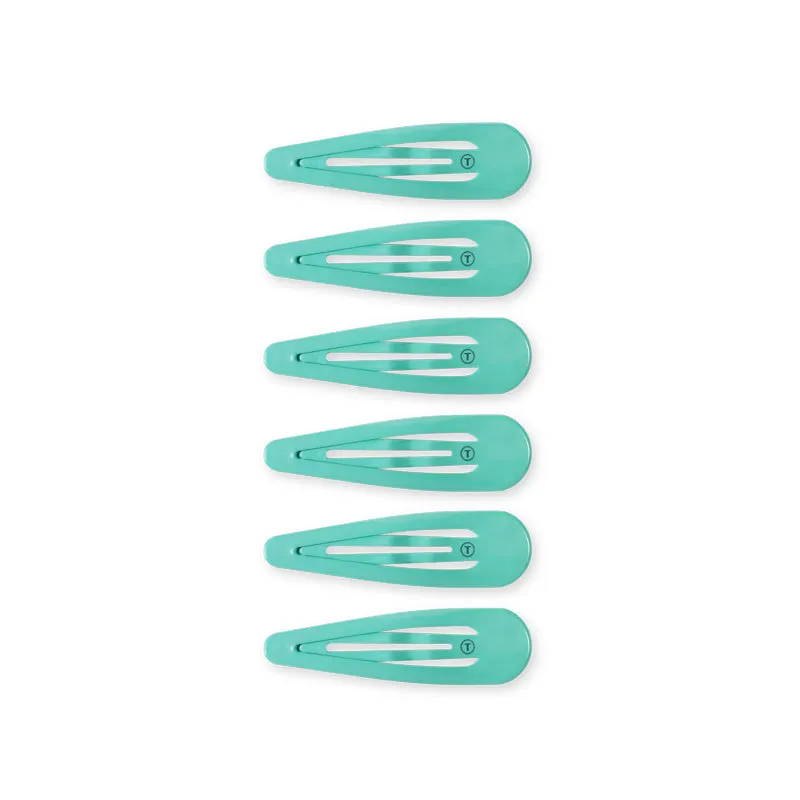 Totally Turquoise Snap Clip 6 Pack