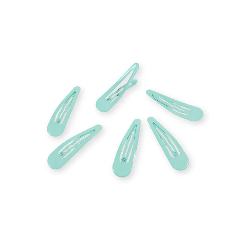 Totally Turquoise Snap Clip 6 Pack