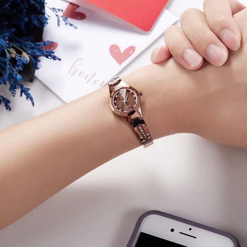 Tungsten Steel Strap Bracelet Women's Watch