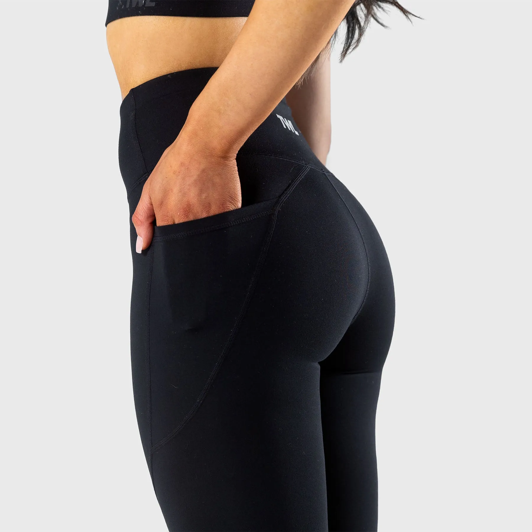 TWL - WOMEN'S ENERGY HIGH WAISTED FULL LENGTH TIGHTS - BLACK