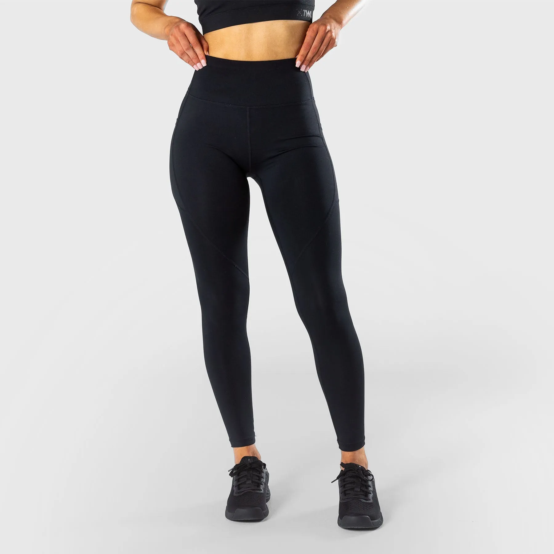 TWL - WOMEN'S ENERGY HIGH WAISTED FULL LENGTH TIGHTS - BLACK