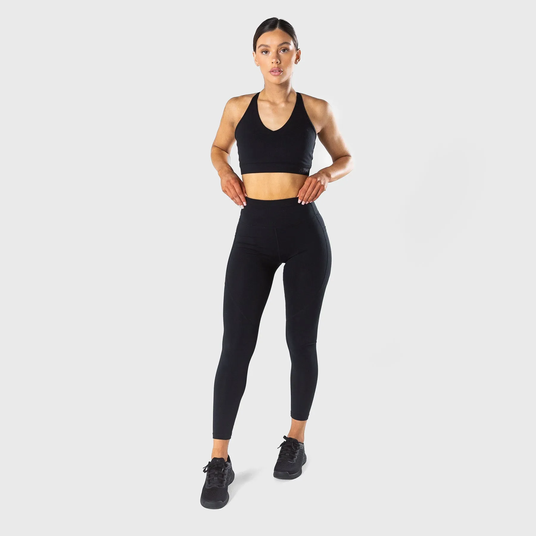 TWL - WOMEN'S ENERGY HIGH WAISTED FULL LENGTH TIGHTS - BLACK