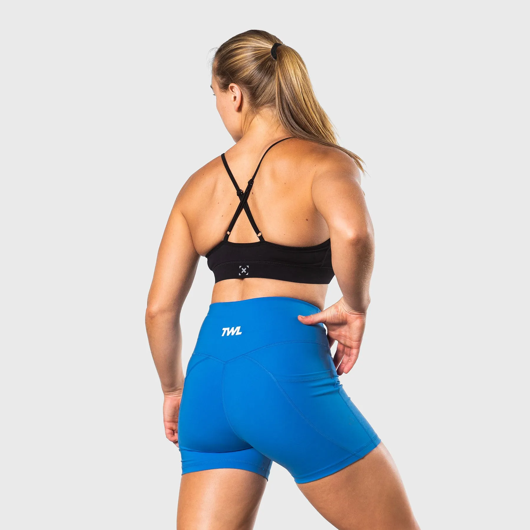 TWL - WOMEN'S ENERGY SHORTS - COBALT/WHITE