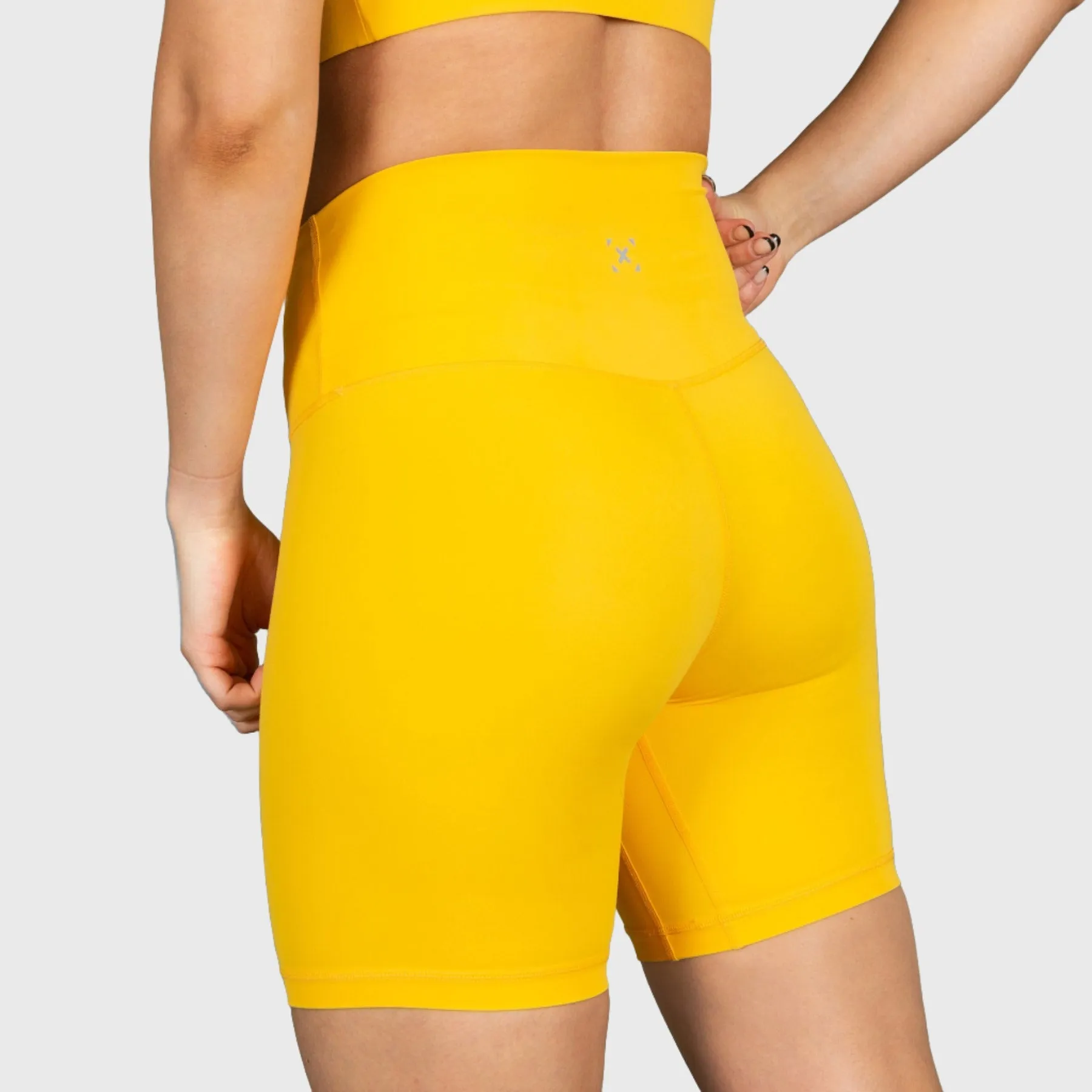 TWL - WOMEN'S HIGH WAISTED EXTRA LONG BALANCE SHORTS - PAPAYA