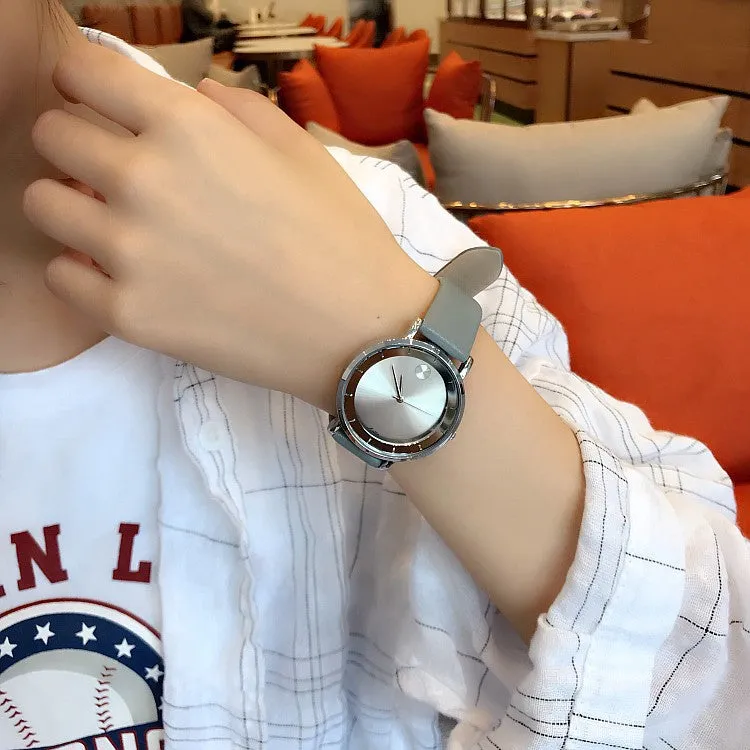 Ultra-thin Leather Strap Women's Watch