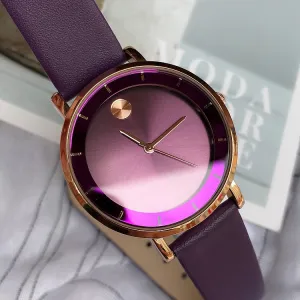 Ultra-thin Leather Strap Women's Watch