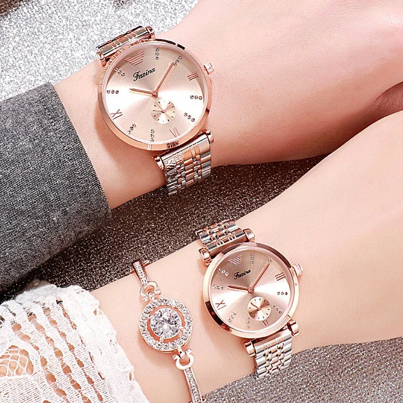 Ultra-thin Stainless Steel Strap Couple Watch Women's Watch