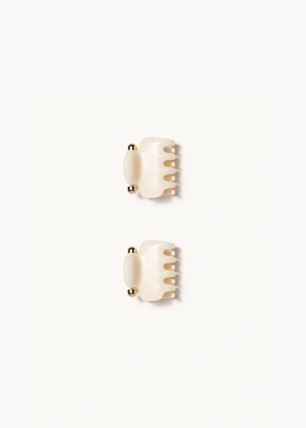 Undo Hairware No. 1 Claw Clip Set in Ivory