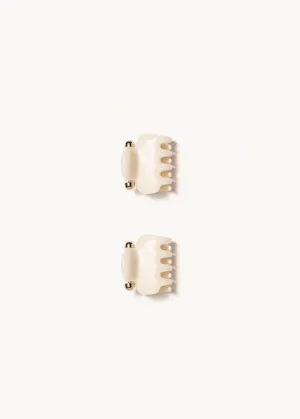 Undo Hairware No. 1 Claw Clip Set in Ivory