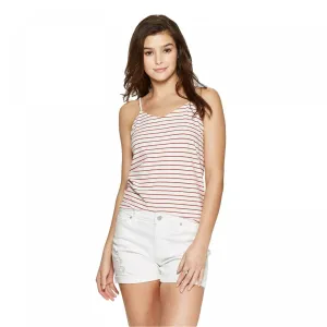 Universal Thread Women's Striped Sleeveless V-Neck Cross Back Cami