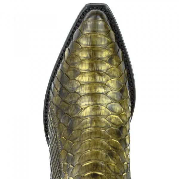 Urban and Exotic Green Kaky Handmade Women's Boots or Ankle Boots 2496