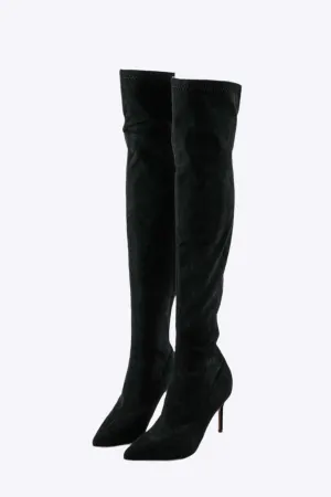 Verity - Stylish Over the Knee Woman's Pointed Toe Boots