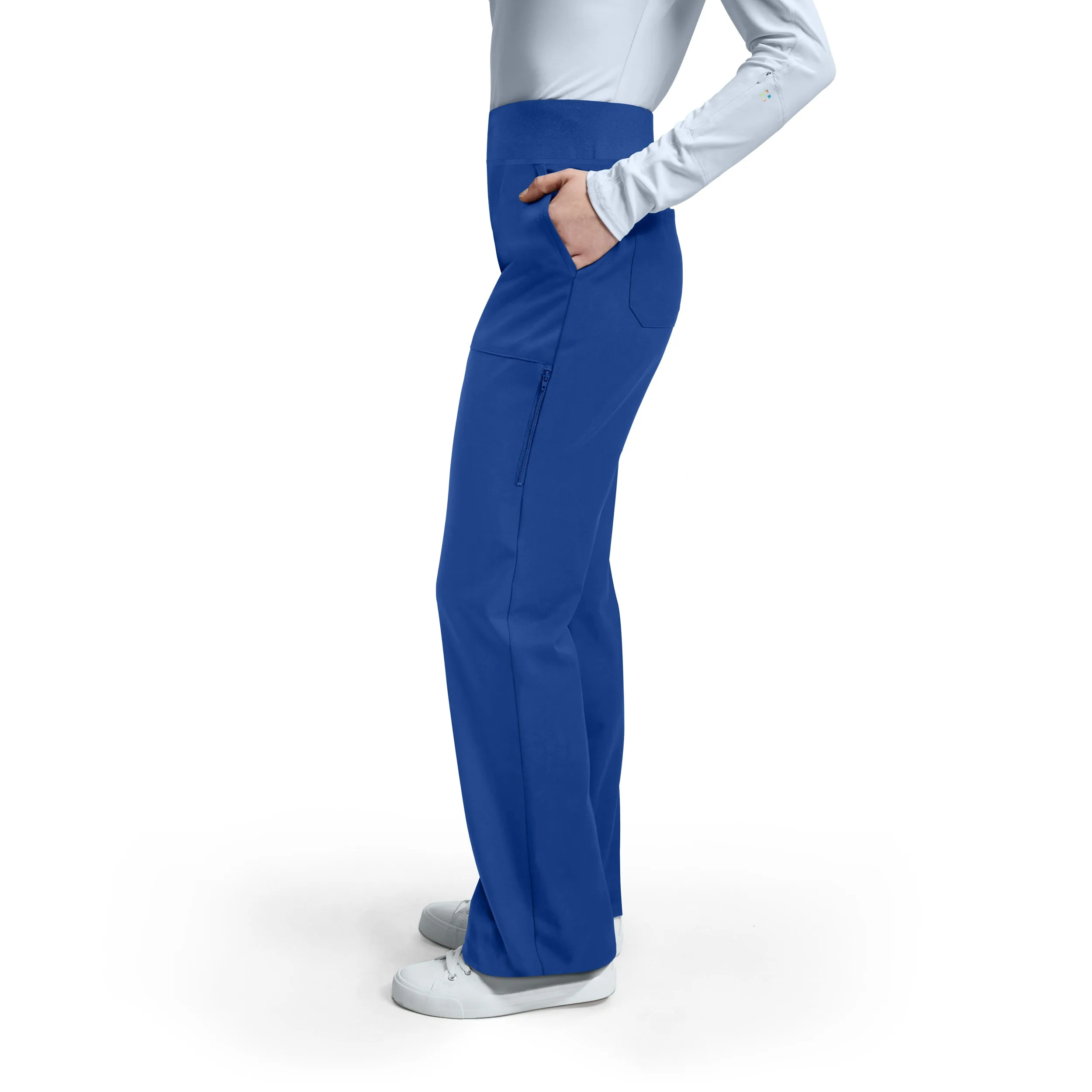 VIBE WB421 Women's Cargo Scrub Pants Royal