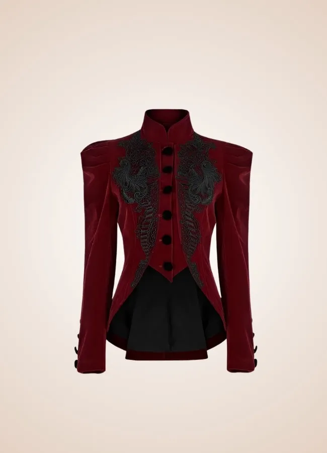 Victorian Burgundy Women's Jacket