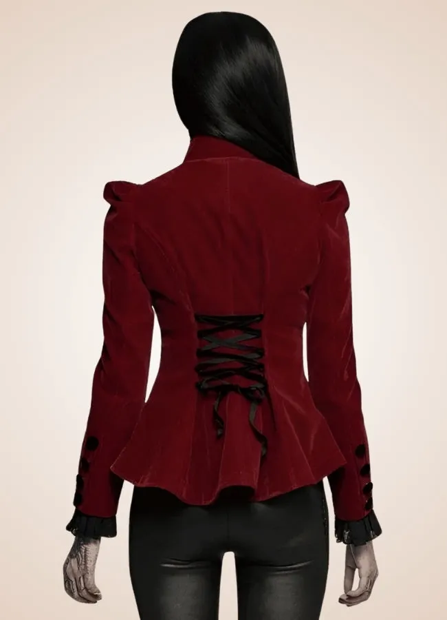 Victorian Burgundy Women's Jacket