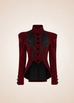 Victorian Burgundy Women's Jacket