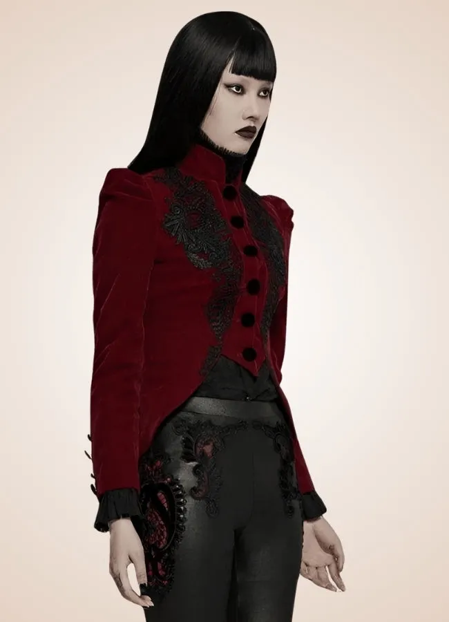 Victorian Burgundy Women's Jacket