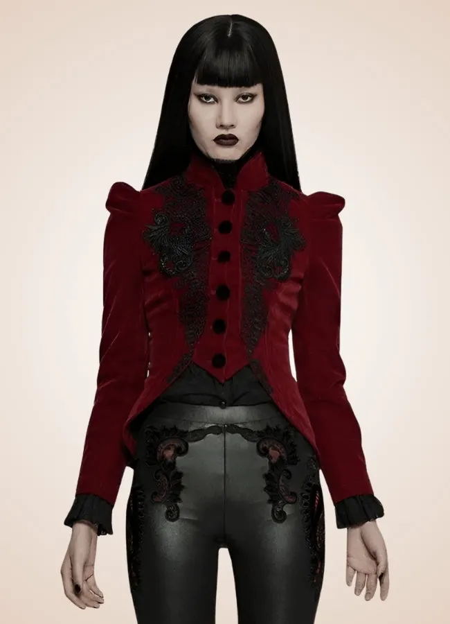 Victorian Burgundy Women's Jacket