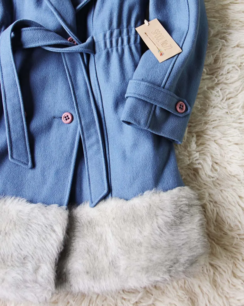 Vintage 60's Faux Fur Penny Lane Coat