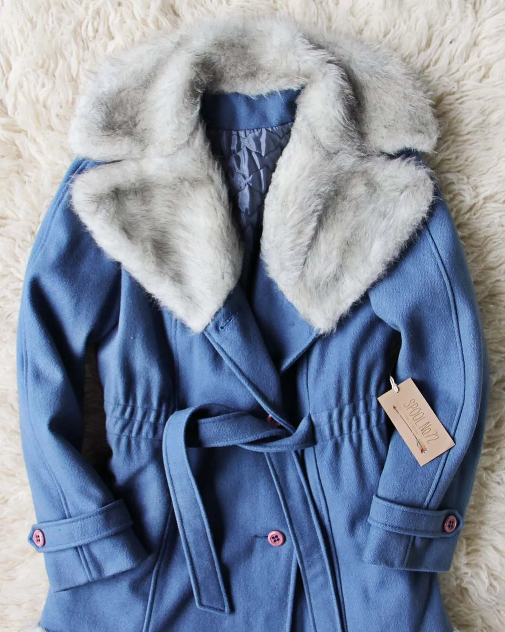 Vintage 60's Faux Fur Penny Lane Coat
