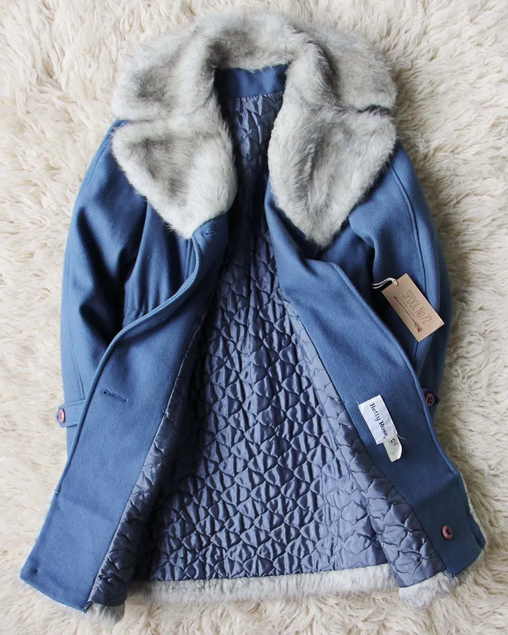 Vintage 60's Faux Fur Penny Lane Coat