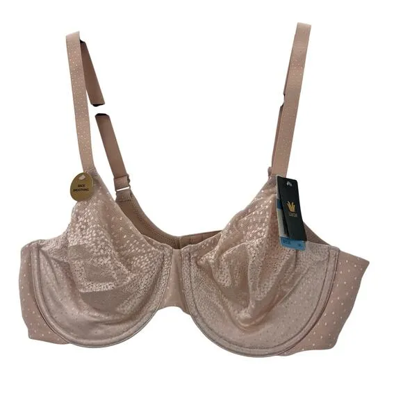 Wacoal Women's Rose Dust Back Appeal Underwire Bra, Up to H Cup Size 38C NWT