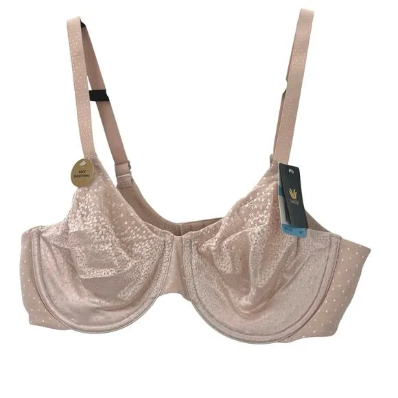 Wacoal Women's Rose Dust Back Appeal Underwire Bra, Up to H Cup Size 38C NWT