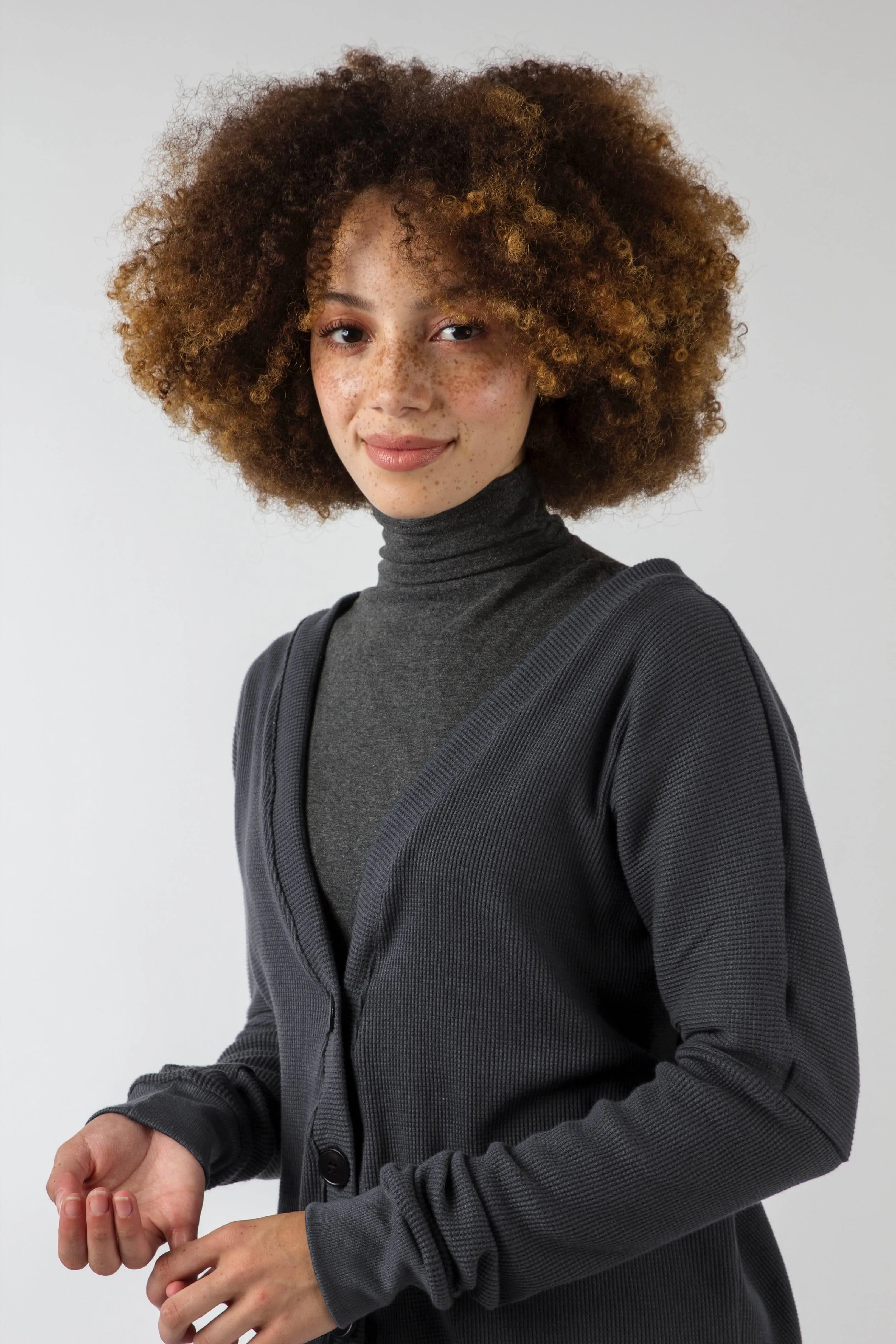 Waffle Cardigan - Various Colors