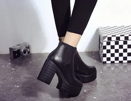 Waterproof Platform Plush Boots
