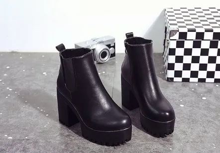Waterproof Platform Plush Boots