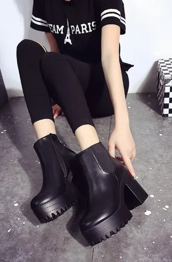 Waterproof Platform Plush Boots