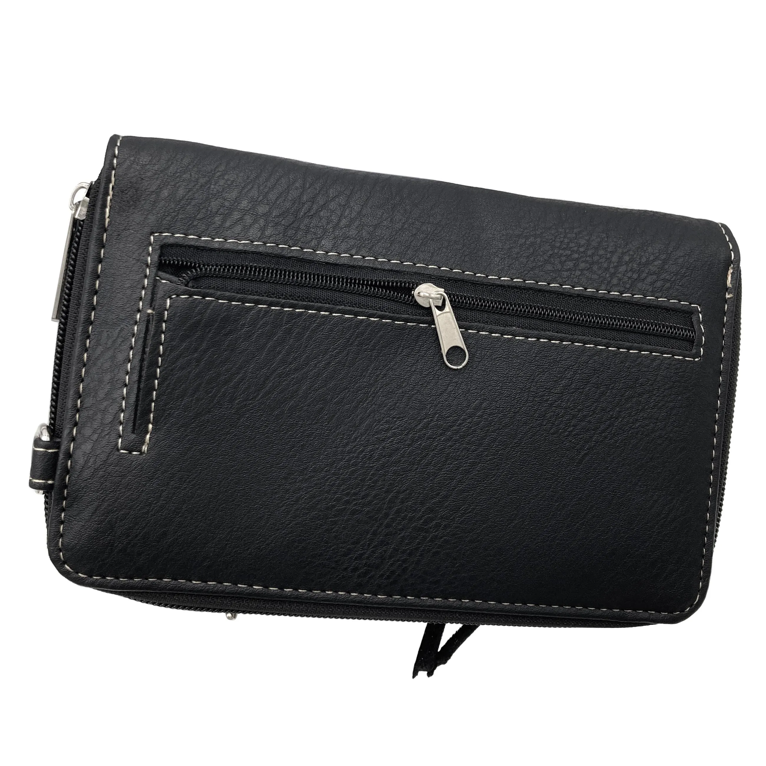 Western Fringe Women's Crossbody Phone Wallet: Brown