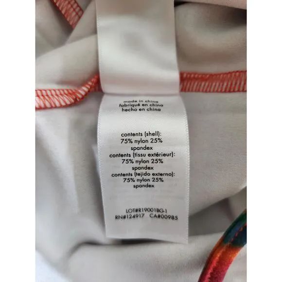 WeWoreWhat Cutout Midi Skirt Fire Tie Dye Spicy Orange Women's Size Large New
