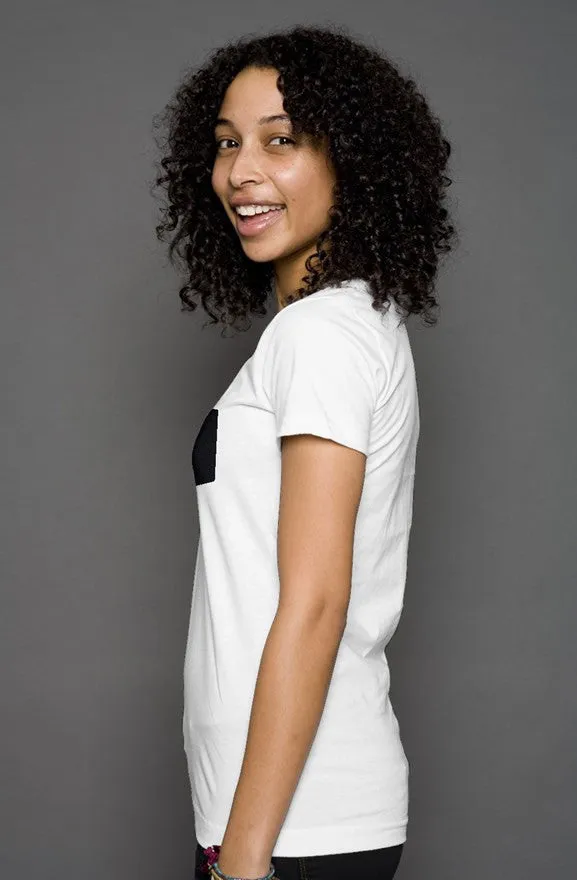 White T-Shirt With Pocket