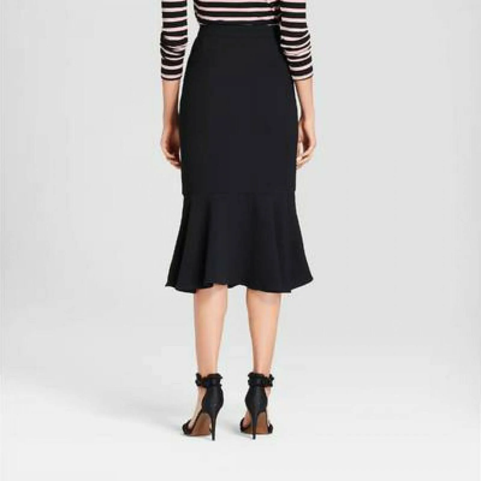 Who What Wear Women's Fluted Midi Skirt