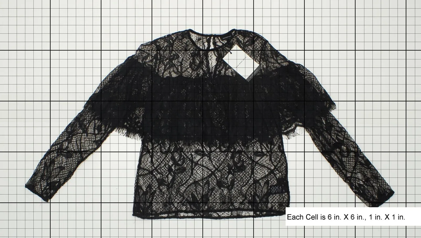 Who What Wear Women's Layered Lace Blouse Black XS