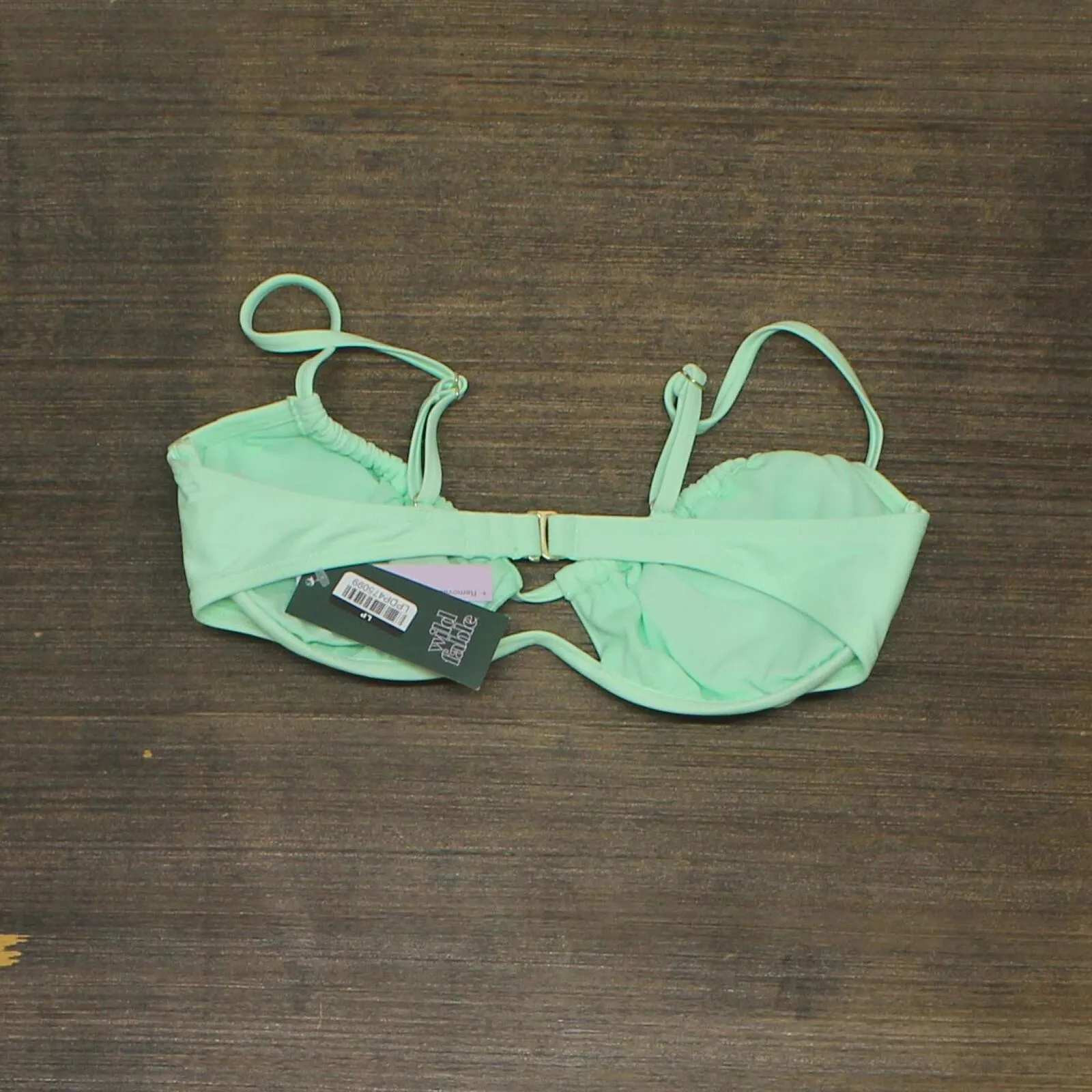 Wild Fable Women's Tunneled Underwire Bikini Top 88169509 Lime Light Green M