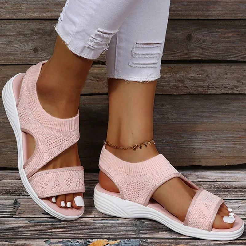 Women Sandals Classics Summer Sandalias Mujer 2022 Casual Flat Shoes For Women Soft Bottom Summer Footwear Luxury Sandals Female