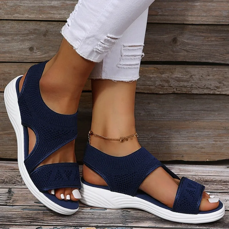 Women Sandals Classics Summer Sandalias Mujer 2022 Casual Flat Shoes For Women Soft Bottom Summer Footwear Luxury Sandals Female