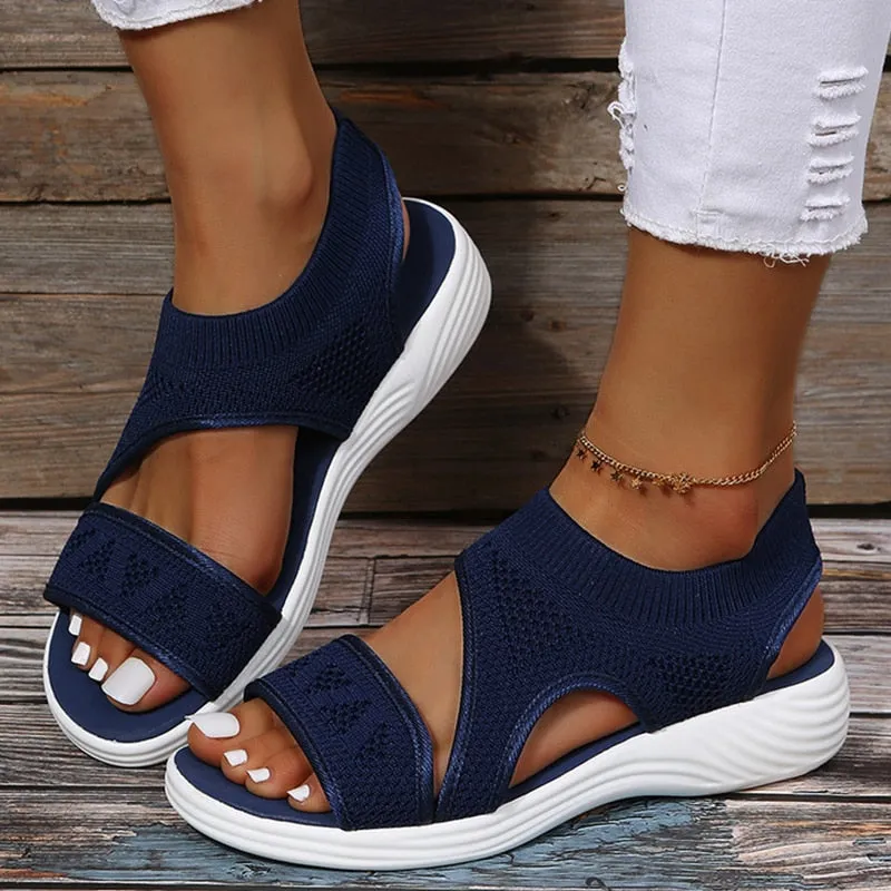 Women Sandals Classics Summer Sandalias Mujer 2022 Casual Flat Shoes For Women Soft Bottom Summer Footwear Luxury Sandals Female