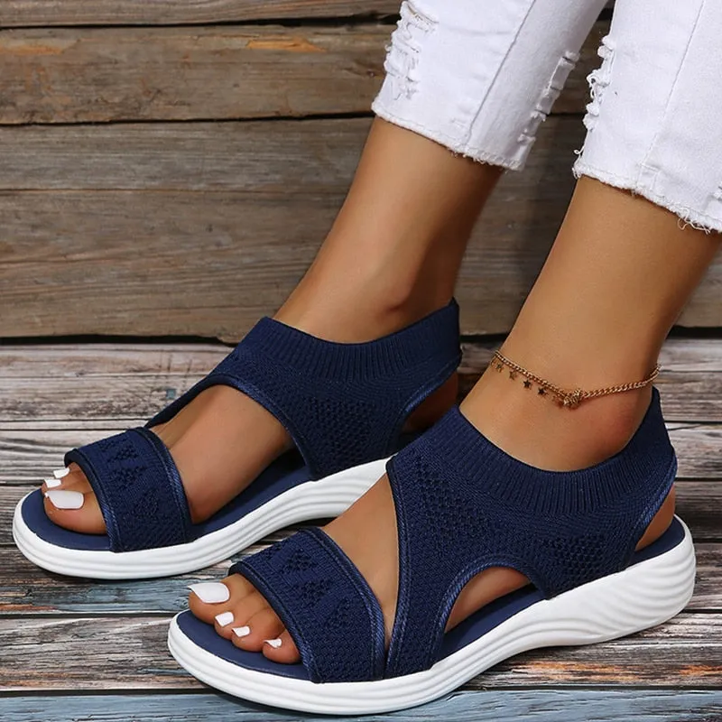 Women Sandals Classics Summer Sandalias Mujer 2022 Casual Flat Shoes For Women Soft Bottom Summer Footwear Luxury Sandals Female