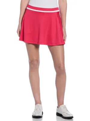 Women's 15" Color Block Flounce Golf Skort