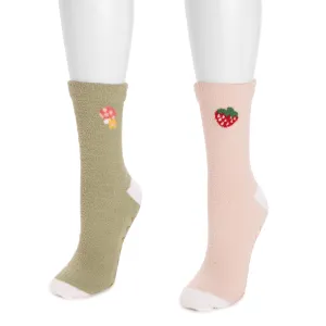 Women's 2 Pack Cozy Crew Compression with Gripper