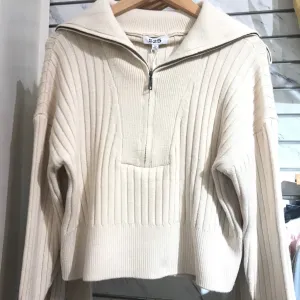 Women's 525 America | Rib Knit Quarter Zip Sweater | Cream